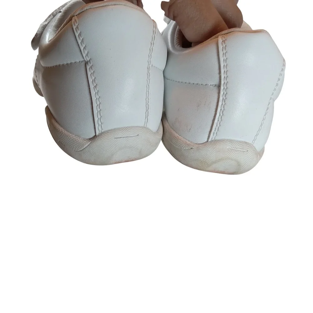 Ryka White Leather Cheer Shoes Split Sole Dance Sneakers Women Size 5 Camp Footb